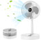 Ventilador de escritorio 3 velocidades ventilador plegable 3 cuchillas potentes motor portátil para viajes USB Mesa recargable tranquila 180 ° Descripción ajustable de ángulo para la oficina del dorm