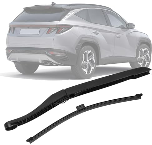 Limpiaparabrisas Trasero de Coche Reemplazo Compatible con Hyundai Tucson 2021-2025, Juego de Brazo y Hoja de Kit de limpiaparabrisas Trasero de Coche Impermeable