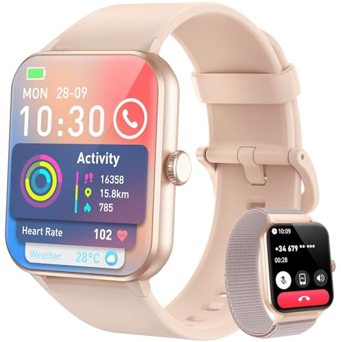 Blackview Smartwatch Uomo Donna, Effettua e Rispondi alle Chiamate,1,85'' Orologio Intelligente Fitness,Cardiofrequenzimetro, Monitoraggio del Sonno, Calcolatori per Android iOS