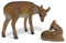 Marshall Home & Garden Dekofigur für Feengarten, Reh und Rehkitz, Multi, 8,9 x 3,8 x 10,2 cm