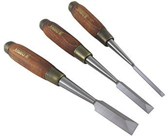 Narex 852100 3 Piece Set Japanese Style Dovetail Chisels 1/4, 1/2, 3/4