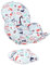 JYOKO Kids Sitzverkleinerer Antiallergikum Universal Baby 100% Baumwolle (Dino Party, Enthält Kopf-, eine Körper- und eine Rückenstütze, 3 Teile)