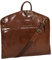 Luxus Leder Anzug Tragetasche Kastanie Suiter Case Kleid Kleiderabdeckung Reisetasche - Finley