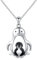 Flyow 925 Sterling Silber Tier Anhänger Kette Schmuck Zwei Pinguins Halskette Bedeutung Setzen Dich in Mein Herz