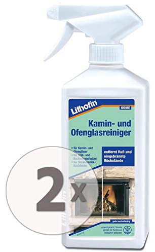 Lithofin Kamin- und Ofenglasreiniger 1 l - Gebrauchsfertiger alkalischer Reiniger mit aktiven Reinigungssubstanzen sowie speziellen fett- und schmutzlösenden Zusatzstoffen.