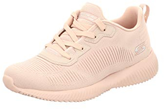 Skechers Women's Bobs Squad Tough Talk Sneakers, Pink Engineered Knit, 4.5 UK