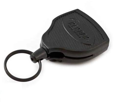 KEY-BAK x Key-Bak XXL ID Yo-Yo Schlüsselrolle S48 mit Gürtelclip und Schlüsselring, schwarz