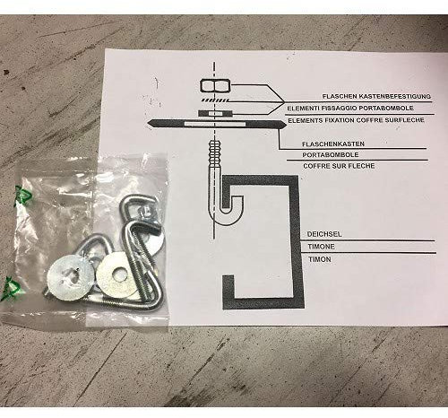Gaskasten für 2 Flaschen, 860 x 370 x 630 mm