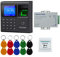 FTSTech Kit Sistema di Controllo Accessi porta RFID per Impronte digitali con Password della Carta,Tastiera di Accesso alla Sicurezza Domestica, Pulsante di Uscita, 10 Portachiavi, (without Lock)
