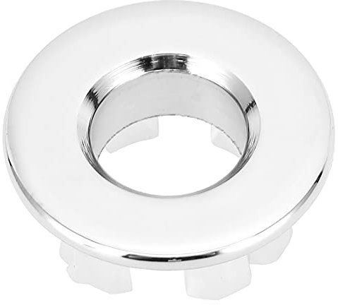 Trou D'évier Circulaire, Lavabo de Salle de Bain évier Couvercle de Débordement évier de Cuisine Décoration Trou de Rechange Anneau Salle de Bain Fournitures de Maison pour Salle de Bain(Argent)