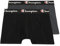 Champion Herren Core x2 Retroshorts, Schwarz & Dunkelgrau Meliert, XS (2er Pack)