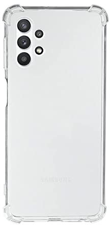 QUITECO Hülle für Samsung Galaxy A32 5G, Handyhülle Transparent Silikon, Durchsichtig Verstärkte Ecken