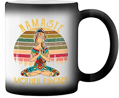 Namaste Mother fucker Yoga SymbolBBB Magie noire tasse à café Mug