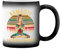 Namaste Mother fucker Yoga SymbolBBB Taza de café negro mágico Mug