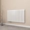 EMKE Radiador Plano, 63x100cm, Radiador de Panel Radiador de Diseño Horizontal, sola capa, Blanco color