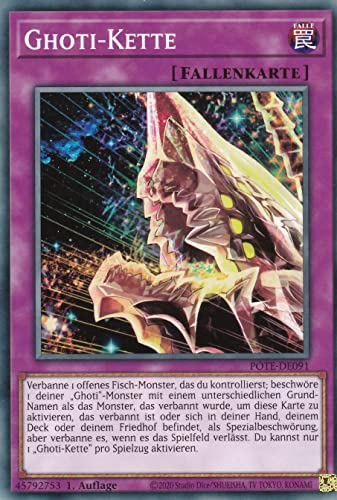 POTE-DE091 - Ghoti-Kette - Common - Deutsch - 1. Auflage - im Set mit Ultrapro Toploader - Yugioh