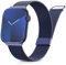 Yoohoo Adjustable Metal Strap Compatible with Apple Watch Straps 38mm 40mm 41mm 42mm(Series 10) Women Men,Upgraded Replacement Band for iWatch Series 10 9 8 7 6 5 4 3 2 1 SE Double Magnetic,Blue