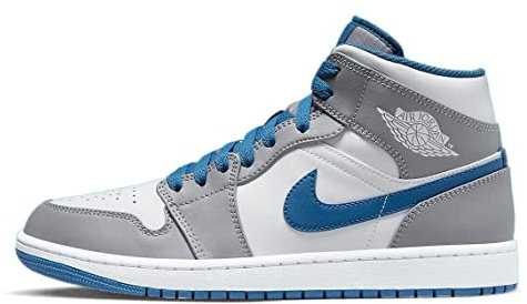 Nike Sneakers alte uomo, Grigio cemento/Bianco-Blu, 47.5 EU