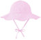Durio Sonnenhut Baby Hut Kinder Verstellbarer Faltbare UV-Schutz mit Verstellbarem Bindebändern und Breite Krempe Rosa Streifen 6-12 Monate (Tag Size S)