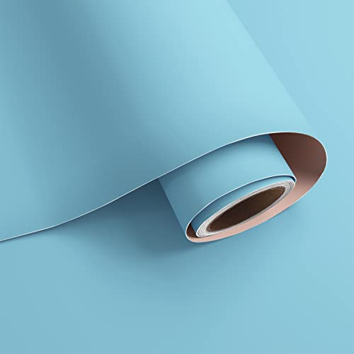 VaryPaper Tapete Blau Selbstklebende Folie für Möbel 40cmx800cm Arbeitsplatte Folie Küche Möbelfolie für Tische Wasserfest Küchentapete Wand Abwaschbar Klebefolie für Schrank Kinderzimmer Wohnzimmer