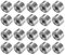 QUARKZMAN 2x5x2.5mm MR52ZZ Roulements x 20PCS Double Scellé Miniature Chrome Acier Bille Roulement pour Micro Moteur et Équipement de bureau, [Argenté]