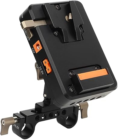 V-Mount-Batterieplattenadapter, LEMO D-Tap-Ausgang, Eingang, Ausgang, V-Mount-Batterieplatte, Kontakte aus Reinem Kupfer mit 1/4-Zoll-Gewindeloch für Kamera