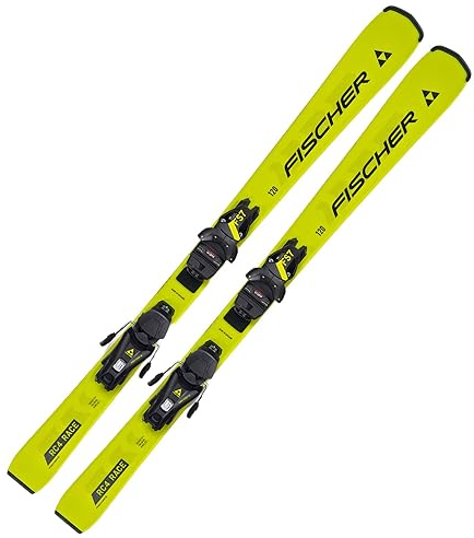 Kinderski Ski Alpinski Jugendski Juniorski - Fischer RC4 Race JRS - 150cm - inkl. Bindung FS7 CA JRS Z2-7,5 - Modell 2024 - All Mountain Ski für Anfänger