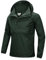 33,000ft Herren Regenjacke Leichter Wasserdichter Packbarer Pullover mit Kapuze und Reflektor für Fahrrad Wandern Outdoor, Armeegrün XL