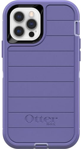 OtterBox Defender Series Case for iPhone 12 & iPhone 12 Pro (Only) - Case Only - Microbial Defense Protection - Non-Retail Packaging - Mountain Majesty (Purple)