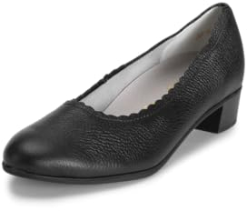 VITAFORM Pumps Weite K - Pumps Damen Elegant - Weiches Hirsch-Leder aus Italien - Absatzschuhe Damen schwarz 38