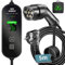 LCLCTEK® 5-Metri Cavo Ricarica auto Elettrica Tipo 2, 8A-16A Cavi Batteria auto Tipo 2, 3.68kW EV Charger Type 2 con led Display Digitale, Cavo di Ricarica Auto Elettrica e Ibrido con IEC 62196-2
