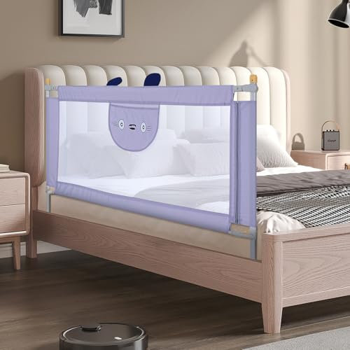 Ejoyous Barandillas de Cama, Barandillas de Protección de Cama para Niños de 0 a 10 Años, Barandillas de Cama para Niños Retráctiles, Barandillas de Cama para Bebés, Adecuadas para Camas