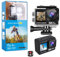 BSLVWG Action Camera, Native 5K 30FPS 20MP,30M Waterproof Underwater Camera,2”Big Touchscreen,EIS, External Mic,Vlog Camera,Remote Control and Helmet Accessories Kit