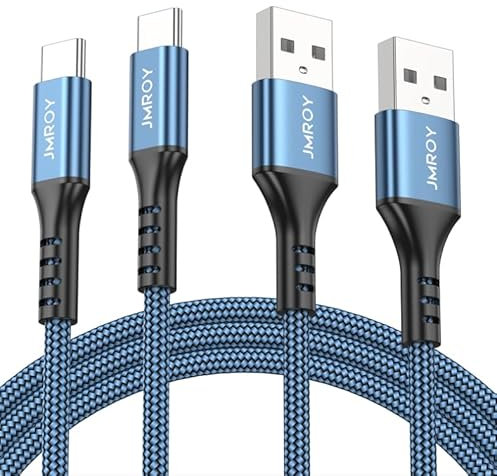 USB C Charger Cable 2M 2pack, Samsung Charger Fast Charge USB to USB C Cable for iPhone 15, Samsung Galaxy S21 S20 S22 S10 S9 S8 A12 A13 A21s A32 A40 A50 A53 A52