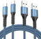 USB C Charger Cable 2M 2pack, Samsung Charger Fast Charge USB to USB C Cable for iPhone 15, Samsung Galaxy S21 S20 S22 S10 S9 S8 A12 A13 A21s A32 A40 A50 A53 A52