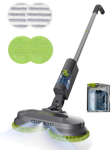 EOUS Balai électrique avec réservoir d'eau amovible