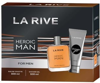 LA RIVE Heroic Man Geschenkset Eau de Toilette 100 ml + Duschgel 100 ml | Duft-Geschenkpackung für Herren | Eleganter & Maskuliner Duft