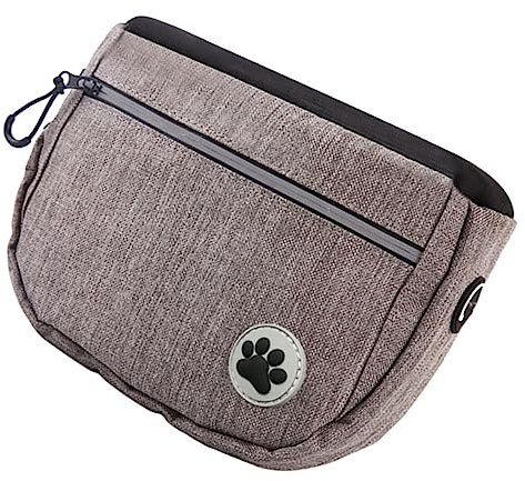 GRIRIW Leckerli-Tasche Für Hunde Große Öffnung Mit Reißverschluss Behälter Für Das Training Von Haustieren Hunde-hüfttasche Und Kratzfest Leicht Zu Tragen