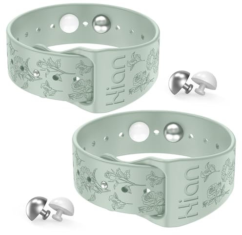 Lot de 1 paire de bracelets pour soulager le mal des transports - Bracelets d'acupression - Pour les nausées matinales, le mal de mer, les maladies de la voiture-Béryl