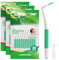 Annauiy 90 ° L-Förmige Interdentalbürsten, 30 Stück, Standard Größe,Für 0.8MM Zahnreinigung Zwischenräume,Zahnzwischenraumbürsten,Menschen mit Mittlere Lücke