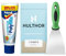 Polycell Polyfilla Wall Repair Kit – 396g Ready Mixed Filler Tube with Hulthor 3 Professional Scraper & 3x Sandpaper Sheets – DIY Crack Filler Bundle for Plaster, Walls, Masonry & Brickwork