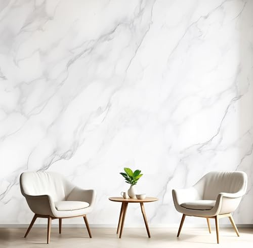 Fototapete Marmorstruktur Silk Tapeten Wandtapete, Stein Hintergrund Wanddeko Design Wand Dekoration Wohnzimmer Schlafzimmer Büro Flur 350 x 256cm (B x H) Wandtapete