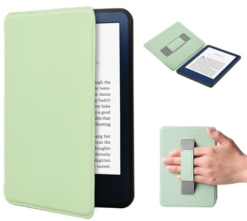 Funda para Kindle de 11.ª generación (2024), Ligera, de 15 cm (6), para Kindle 2024/2022, con Correa de Mano y función de Encendido y Apagado automático, e-Reader (Modelo n.° RS23CV/C2V2L3)