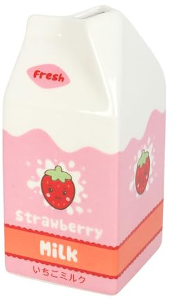 Blumenvase aus Erdbeermilchkarton, niedlicher Deko-Akzent