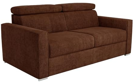 Vente-unique - Schlafsofa 4 Vizir - Polyester - Terracotta