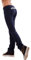 Toocool Pantaloni Donna Tuta Dance Sport Fitness Elastici Cotone Vita Bassa Nuovi CH93 [L,Blu]