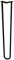 Furniture Legs Europe Pied de table en épingle à cheveux noir - Hauteur : 85 cm - Acier étiré à froid de qualité supérieure