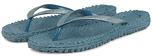 Ilse Jacobsen HORNBÆK | Cheerful01 | Damen Flip Flops mit Glitter | Dänische Design | Sommer Strand Zehentrenner