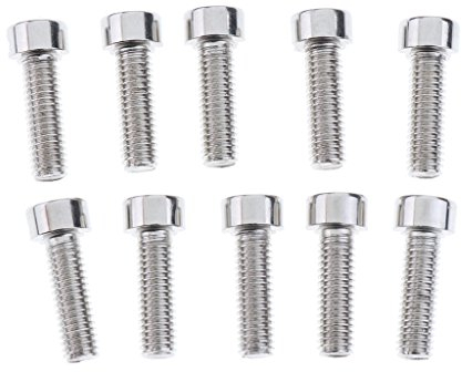 Sharplace 10Pcs M5 Stainless Steel Bike Water Bottle Cage Bolts Holder Screws Handlebar Fixing Screws