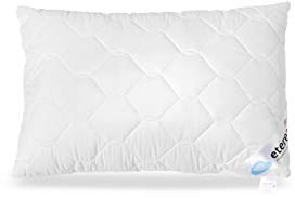 ETÉREA® Kopfkissen 70x90cm [ÖKOTEX Zertifiziert] - Frieda Kissen 70x90 mit Reißverschluss - Weicher gesteppter Mikrofaserbezug - Pillow 70x90 - Komfort Schlafkissen - Kopfkissen Allergiker - Weiß